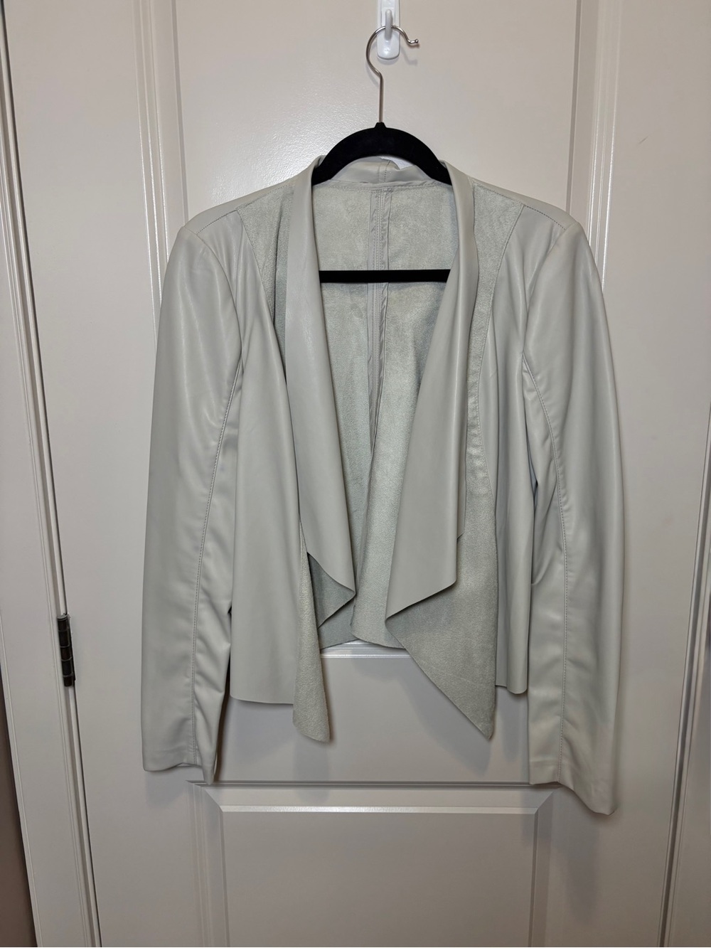 Dynamite Light Dove “Grey”Draped Open-Front Women's Jacket/Blazer
